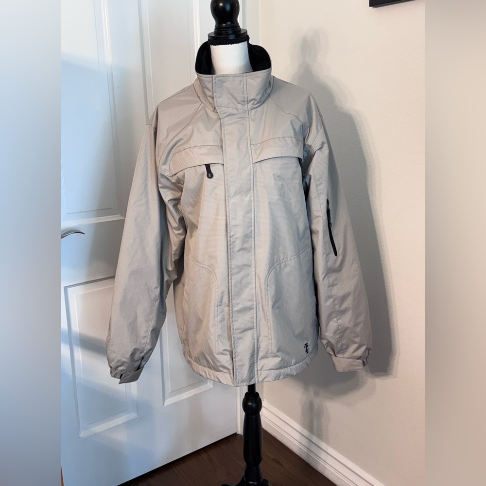 Tan Izod Sport Fleece-Lined Jacket